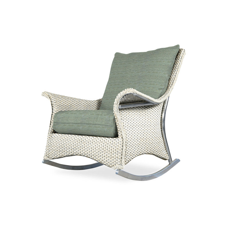 Mandalay Outdoor Chair, Bamboo Bay Sky, Hickory