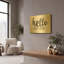 «Hello Sweet Cheek's Sign» par Marla Rae, art mural en métal doré, 16 po x 12 po-1349598476