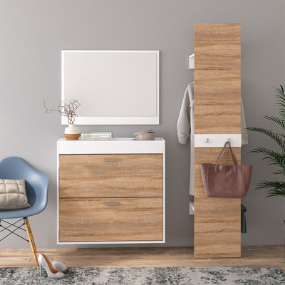 Gassville Hall Tree with Shoe Storage
