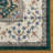  Everyday Chic Machine Washable Indoor Rug, Printed Soft Flannel Polyester with Non-Slip Backing,  Seda Green 6x9-1384319780-1384319782