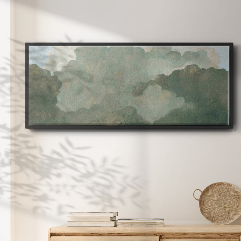 Automne orage I, toile encadrée de qualité supérieure - prête à être accrochée, H 12 po x l 30 po x P 1,5 po