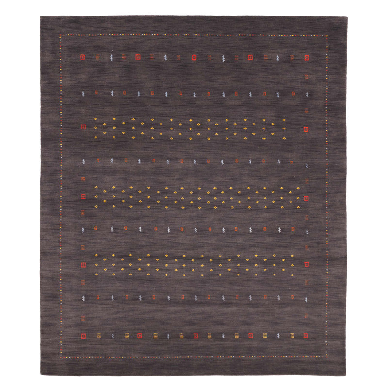 Kashkuli Gabbeh Grey Rug 8'2" x 9'7"