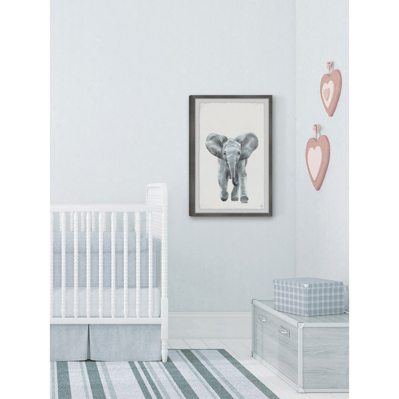Celina Here Goes the Elephant Framed Print, 24" H x 16" W x 1.5" D