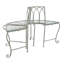 Abia Wrought Iron Outdoor Tree Bench-1349465083
