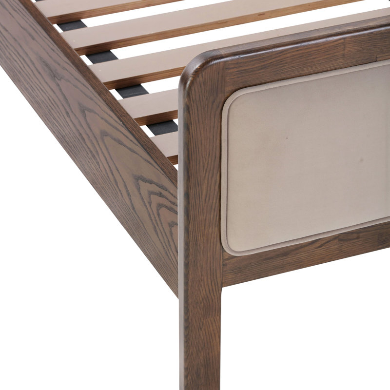 Lit en velours Hella, Taupe, Queen