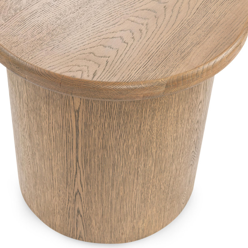 Caesar End Table, Latte Brown