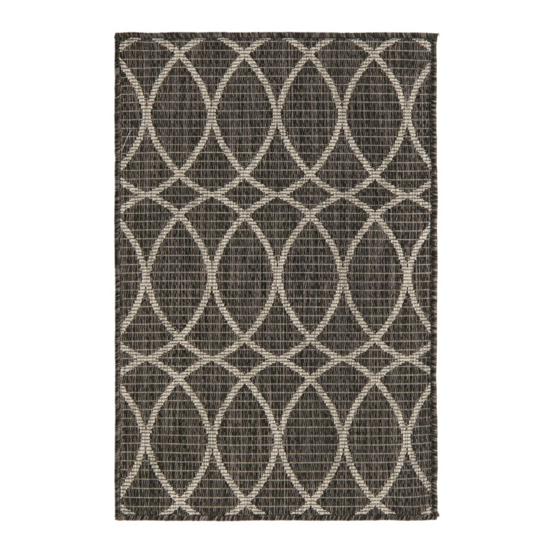 Tapis d'extérieur Charcoal_Unique Loom, Rectangle 2 pi x 3 pi 1 po