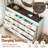 12 Drawer 71.00"W Dresser With LED Light And Charging Station-2042934063
