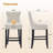 27.5'' Upholstered Bar Counter Stool with Solid Wood Frame(Set of 2)-79027220