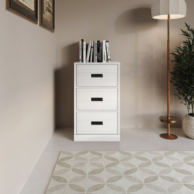 3 DRAWERS CABINET IN DARK GREY
