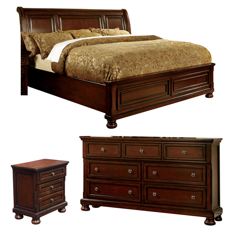 Ankrim Solid Wood Piece Bedroom Set