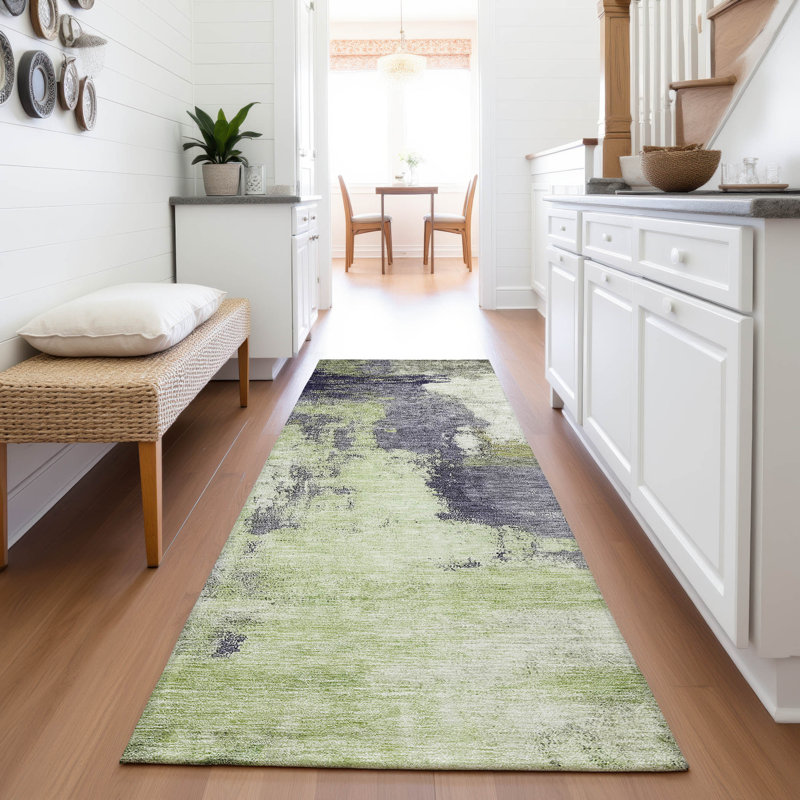 Premium Machine Washable Natoma AMF1068 Modern Rug, Runner 2'3" x 7'6"