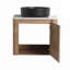 Meuble-lavabo moderne de 20 pouces avec lavabo en céramique, portes à fermeture en douceur, tablette réglable en forme de U et plusieurs options de rangement