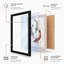 Koi in Motion Minimalist - Framed Print-1311847123-1311847215