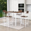 Ensemble de table de salle à manger à hauteur de comptoir 5 pièces Farmhouse-2015876955-2015876956-2015876959