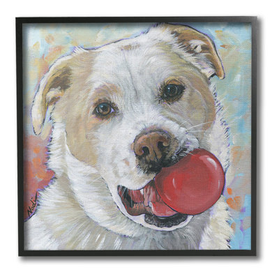 «Dog & Ball Portrait Single Photo Frame» par Nadi Spencer sur toile
