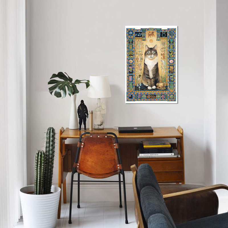 « taurus gemma », impression sur toile, H 18 po x l 12 po x P 1,5 po, Pas de tapis, Toile tendue