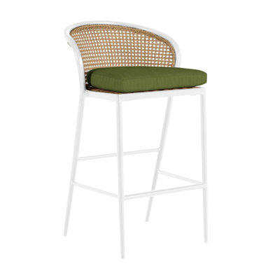 Havana Aluminum Outdoor 29.75'' Bar Stool with Cushion