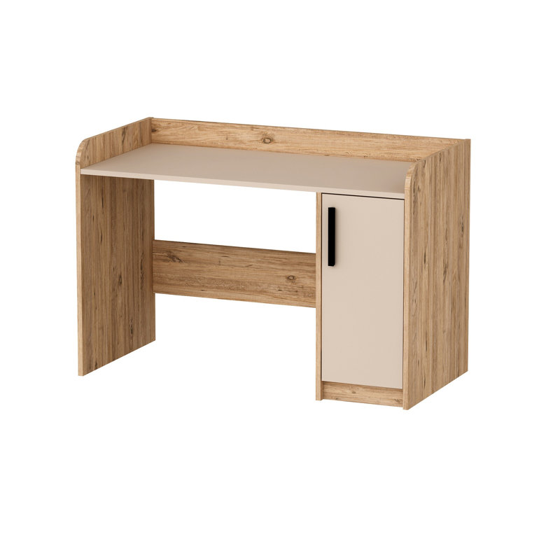Modern Study Desk, Atlantic Pine & Beige, 48.6 x 32.7 x 9.3 inches | 100% Melamine Coated Particle Board, Thickness: 0.7 inches | Sleek Design for Home Office, Durable & Stylish Workspace Solution