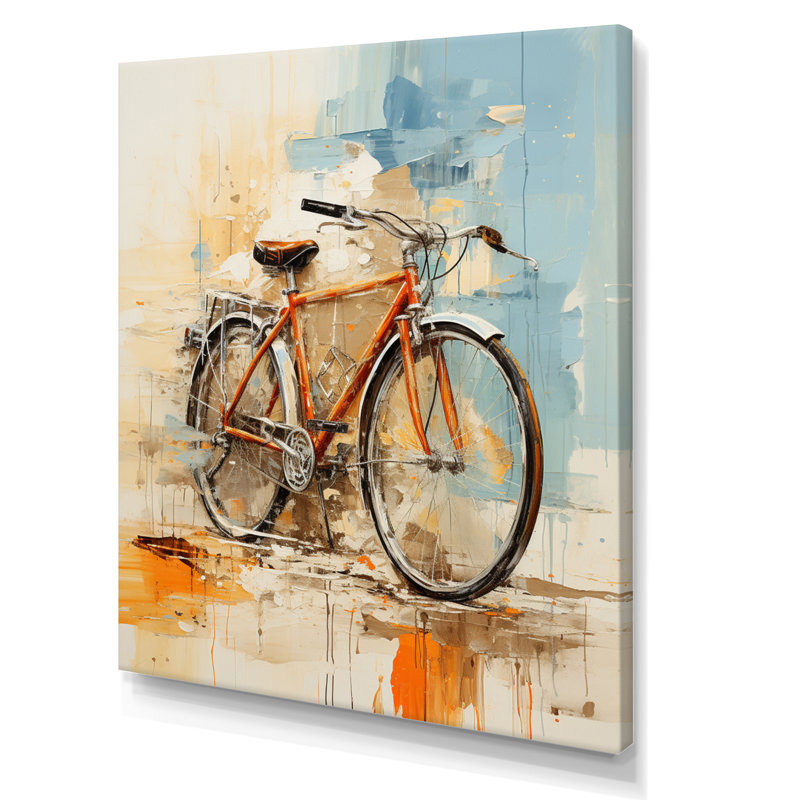 Bicycle Expressive Journeys An II, reproduction d'art sur toile, H 44 po x l 34 po x P 1,5 po, Toile tendue