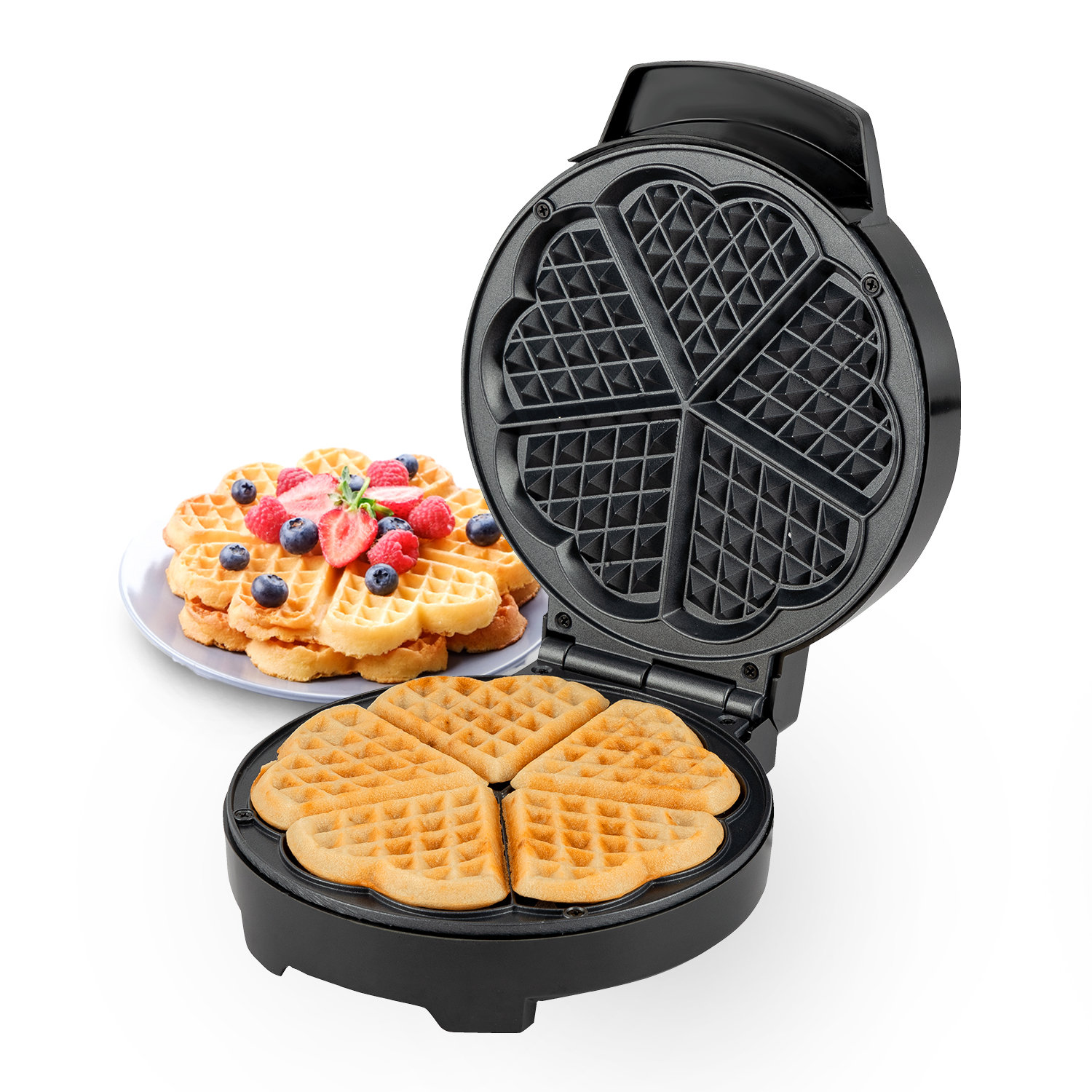 GEEPAS Waffle Maker – 5 Slice Heart Shaped, 1000W & Reviews | Wayfair.ie
