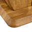 Table basse carrée en bois aggloméré à motif d'autocollants moderne et minimaliste Modern Wood