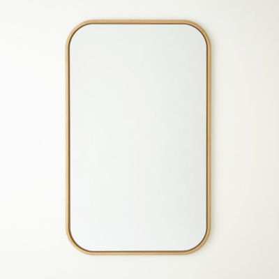 Narkissos Solid And Engineered Wood Rectangle Wall Mirror