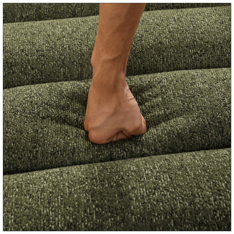 Modular Sofa Ottoman Versatile Seating Accessory, Green