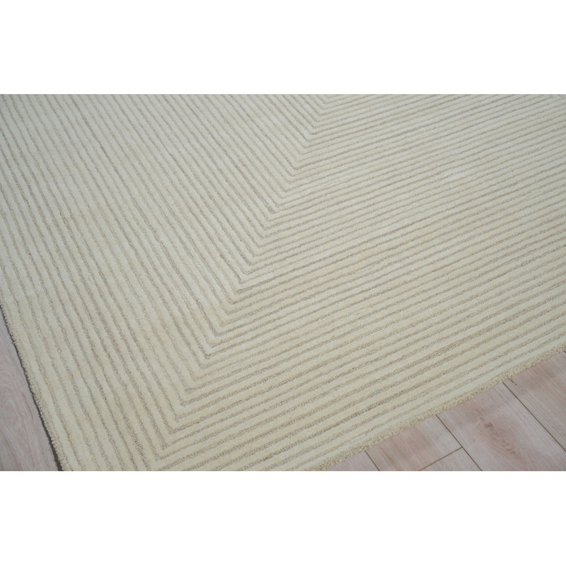 Serenity handloomed PET Beige/Brown Area Rug, Rectangle 6' x 9', Beige/Brown