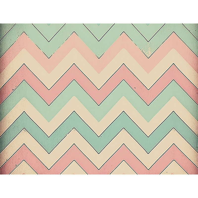 Chevron Comforter, King Comforter, Pink/Tuquoise