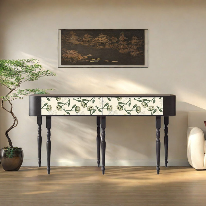 Retro Elegant Console Table, 31.5" H x 62.99" W x 15.75" D