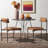 20 " H Leather Upholstered Metal Armchair-455313031