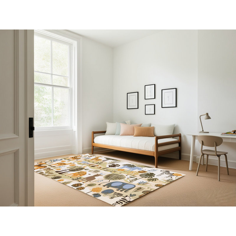 Tapis pour enfants East Urban Home, Rectangulaire 8 pi x 12 pi