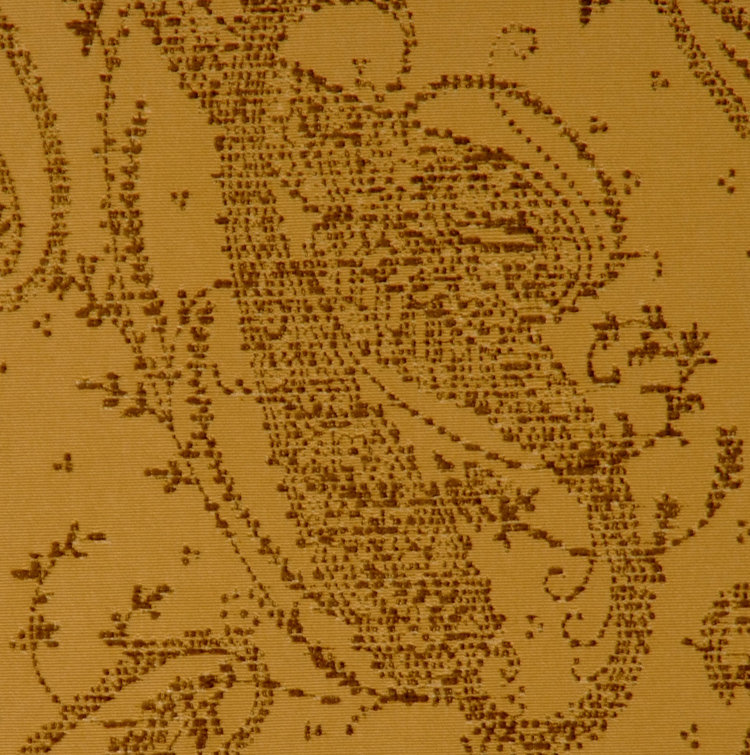Allure Paisley Fabric, Caramel/Brown