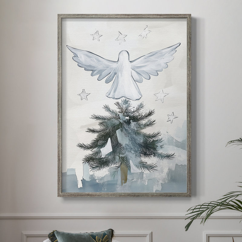 «Christmas Holiday Art CXLI», reproduction d'art encadrée - bois massif, H 11 po x l 9 po