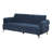 2-piece Chenille Upholstered Sofa Set Blue