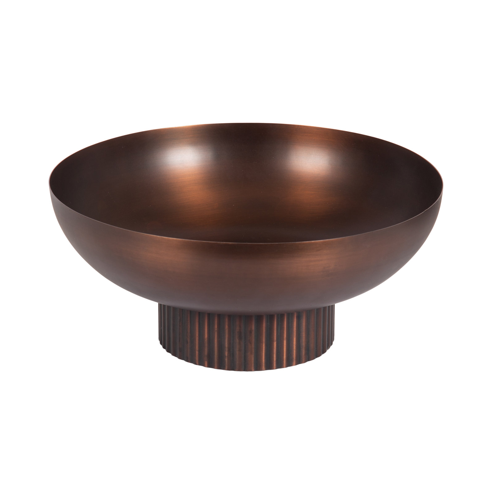 Sealy Round Metal Decorative Bowl, Bronze