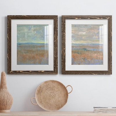 " Evening Marsh I " 2 Piece Art Color Photography Painting