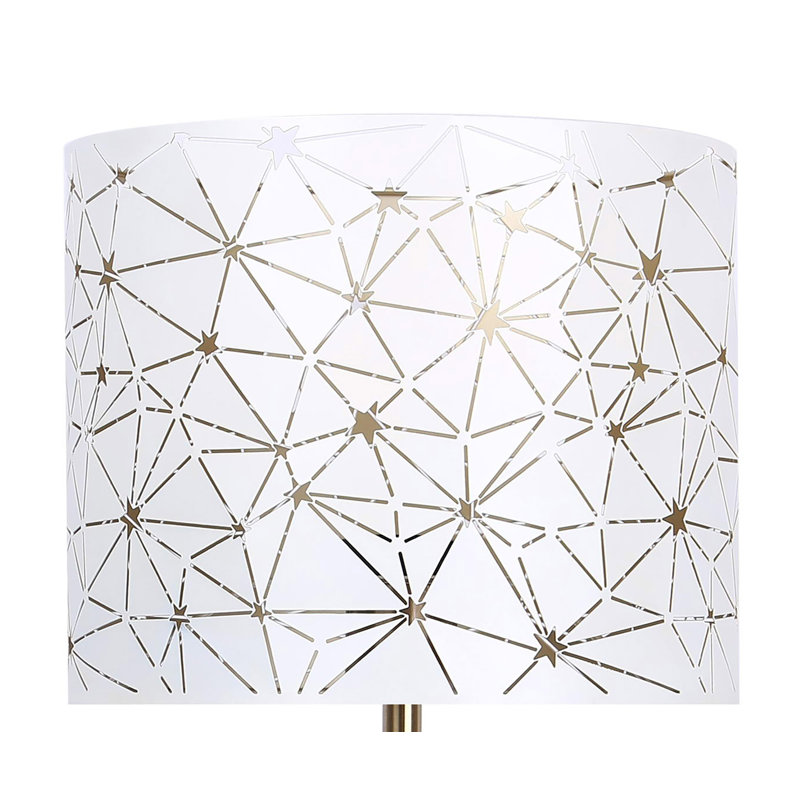 Lampe de table trépied 22 po Huckstep, Blanc mat