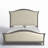 Ciao Bella Cal King Upholstered Bed- Speckled Gray