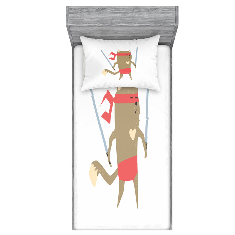 Microfiber Sheet Set, Twin Sheet Set with Fitted Sheet