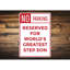 Plaque en aluminium «Step Son»-1642169881
