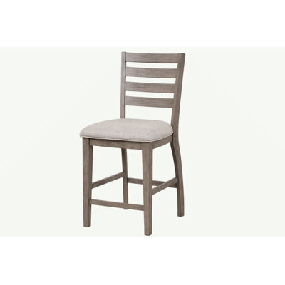 Counter Side Dining Stool W/ Ladder Back (Set Of 2)