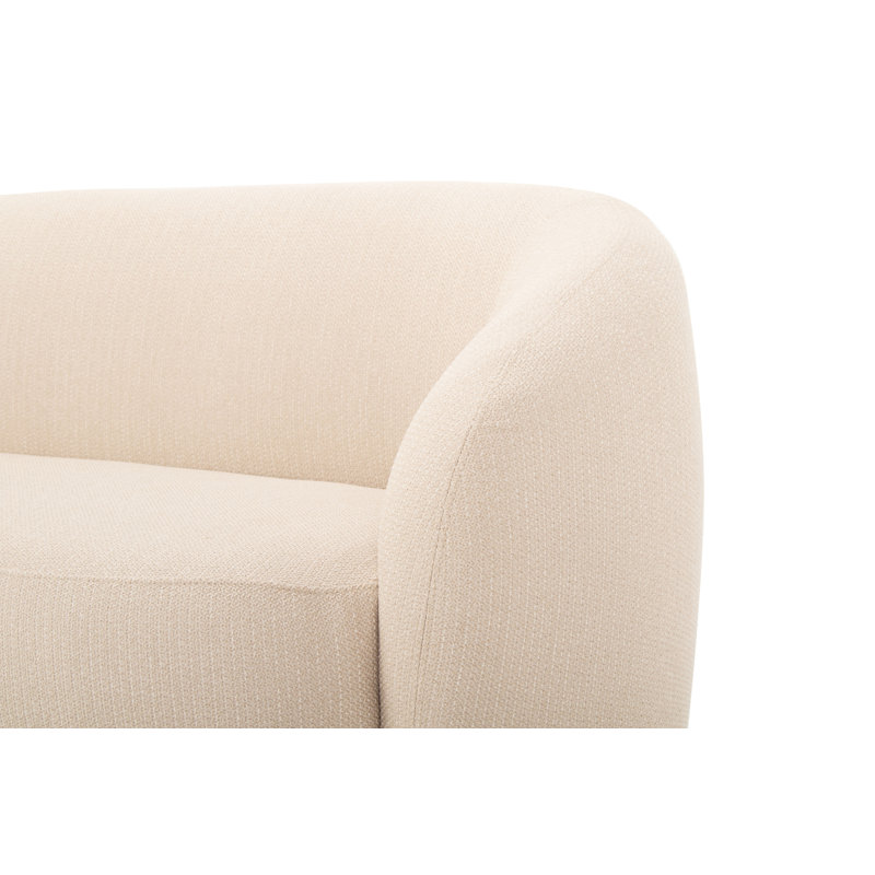 Yancy 60.75'' Upholstered Settee, Private Beige