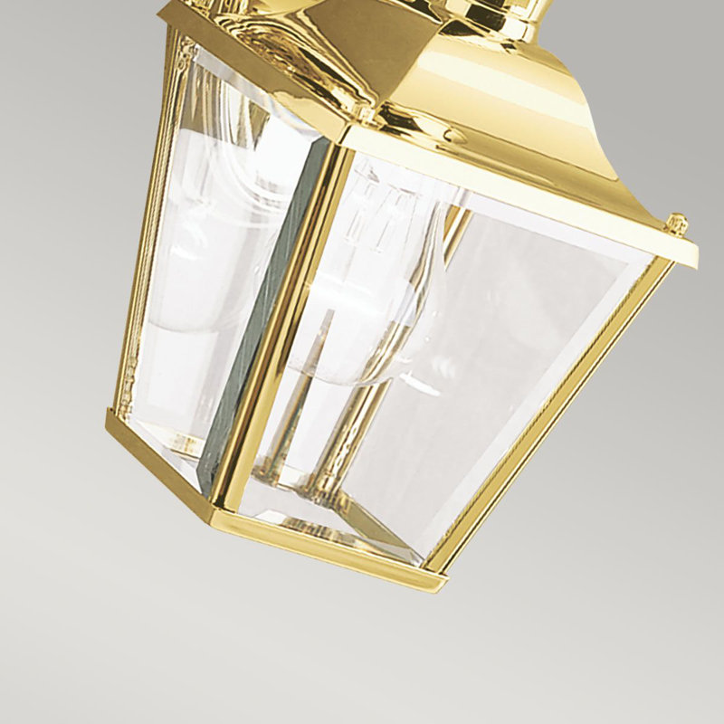 Waterville Polished Brass Outdoor Wall Lantern