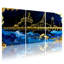 Ensemble de 3 impressions sur toile Night Harbor-997446824