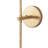 1-light Brass Dimmable Armed Wall Sconces