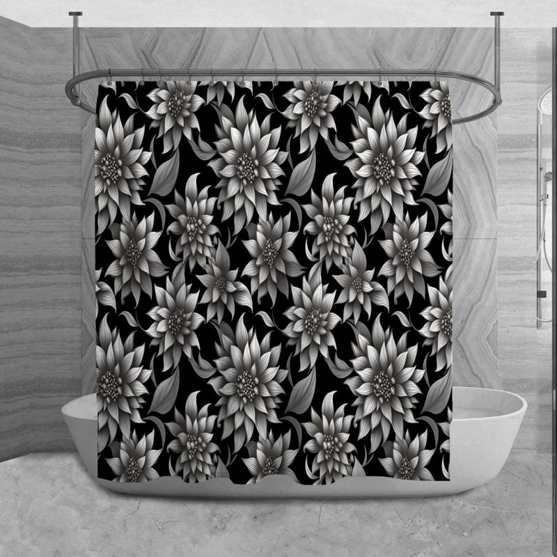 Rideau de douche Nandana, H 84 po x l 70 po