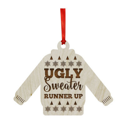 Wood Holiday Shaped Ornament