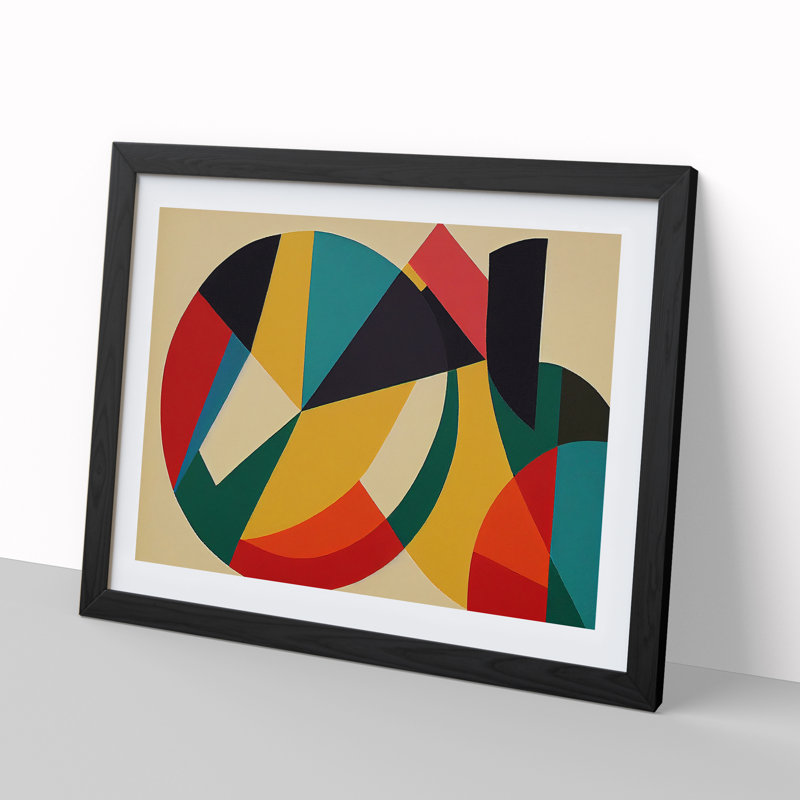 Futuristic - Single Picture Frame Print, Black, 46cm H x 64cm W x 2cm D